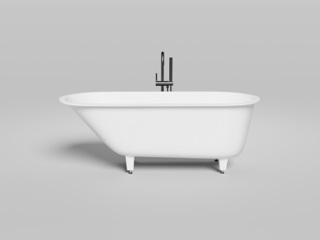 Ванна из искусственного камня Salini ORNELLA 102323M 170х70 встраиваемая прямоугольная с ножками